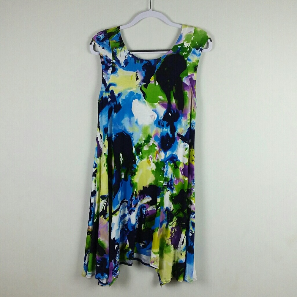 NWT Premise trapeze color splash dress